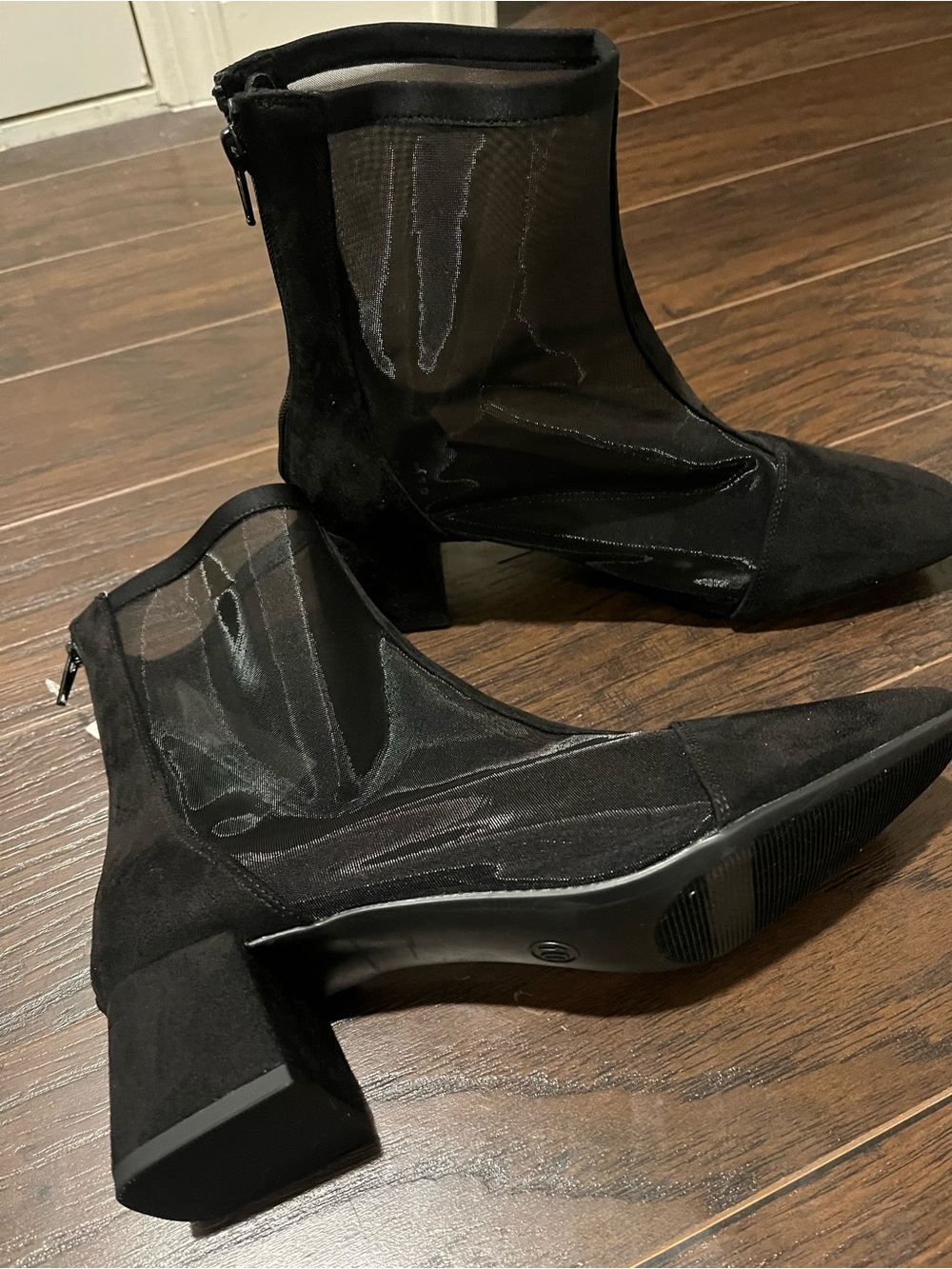 a new day Black Stretch Ankle Booties